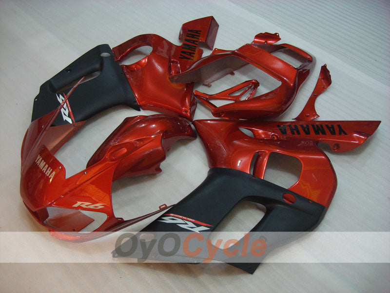 Injection Fairing kit for 98-02 YZF-R6 - Orange, Black, Matte - Factory Style #OYO87901015