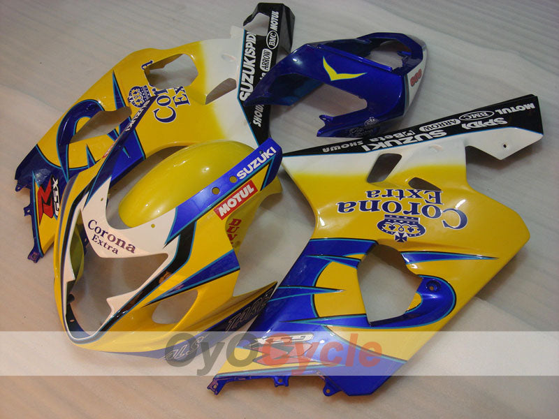 Injection Fairing kit for 04-05 GSX R750 - Yellow, Blue - Corona #OYO87901240