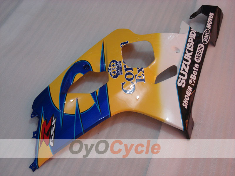 Injection Fairing kit for 04-05 GSX R750 - Yellow, Blue - Corona #OYO87901240