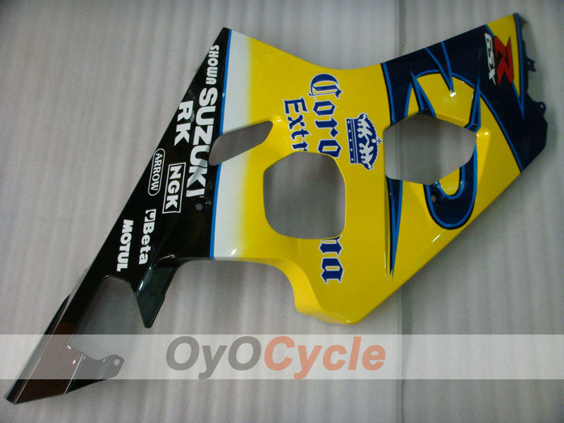 Injection Fairing kit for 04-05 GSX R750 - Yellow, Black - Corona #OYO87901244