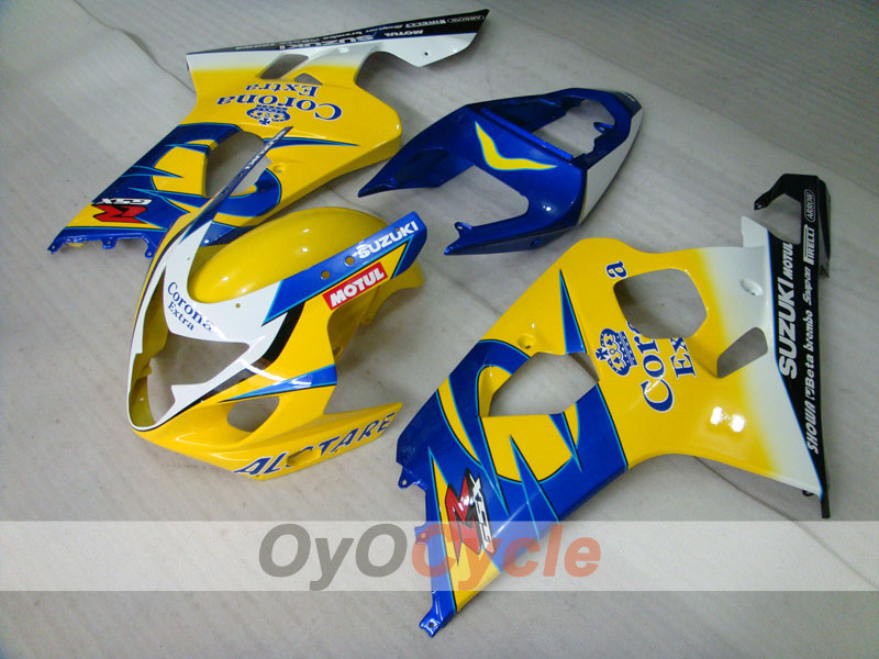 Injection Fairing kit for 04-05 GSXR600 - Yellow, Blue - Corona, MOTUL #OYO87901167