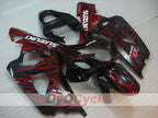 Injection Fairing kit for 04-05 GSX R750 - Red, Black - Flame #OYO87901252