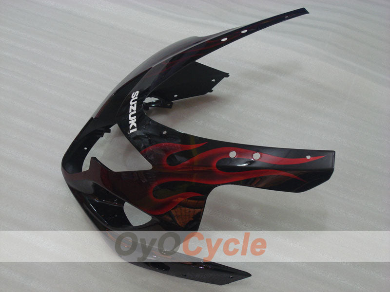 Injection Fairing kit for 04-05 GSX R750 - Red, Black - Flame #OYO87901252