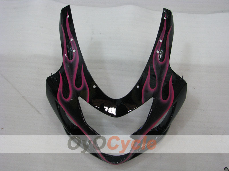 Injection Fairing kit for 04-05 GSX R750 - Black, Pink - Flame #OYO87901253