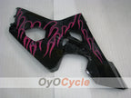 Injection Fairing kit for 04-05 GSX R750 - Black, Pink - Flame #OYO87901253