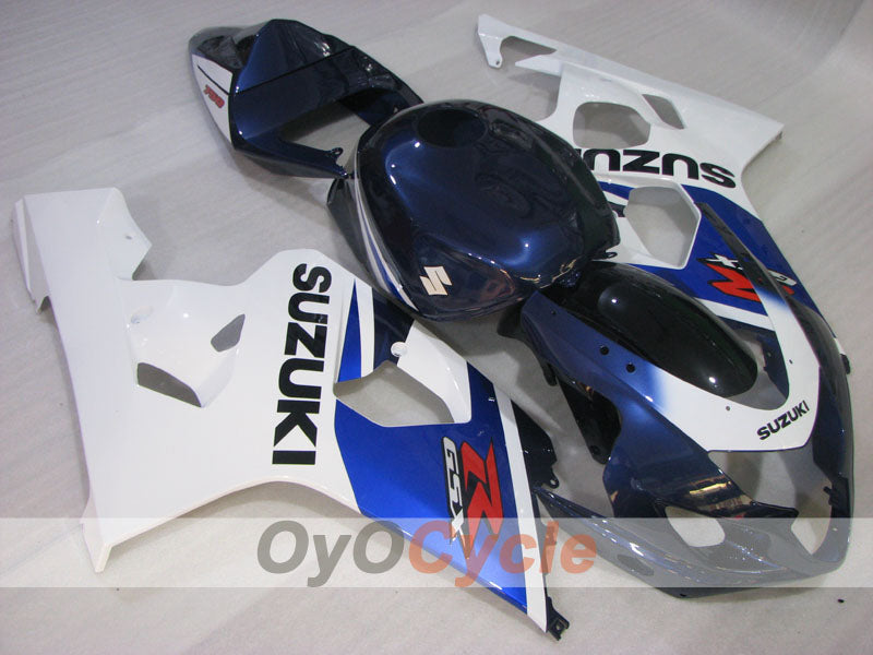 Injection Fairing kit for 04-05 GSXR600 - White, Black - Factory Style #OYO87901356 Main image