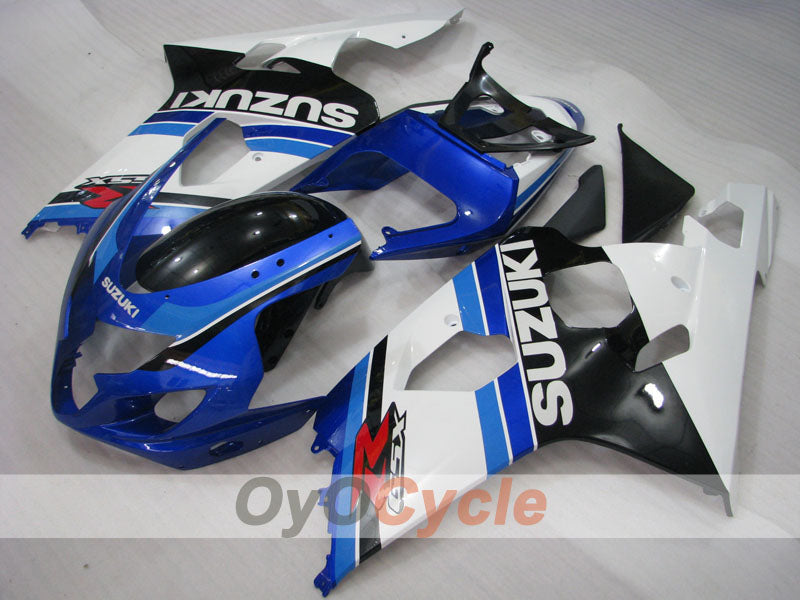 Injection Fairing kit for 04-05 GSXR600 - Blue, White - Factory Style #OYO87901362 Main image