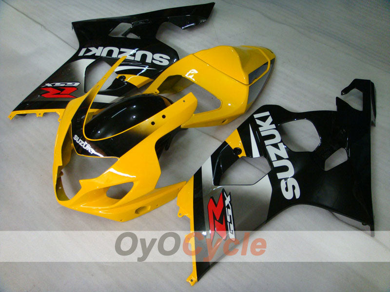 Injection Fairing kit for 04-05 GSXR600 - Yellow, Black - Factory Style #OYO87901369 Main image
