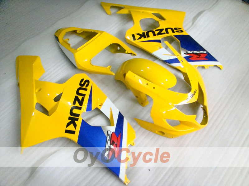 Injection Fairing kit for 04-05 GSXR600 - Yellow, Blue - Factory Style #OYO87901391 Main image