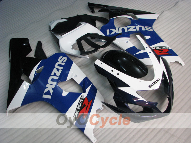 Injection Fairing kit for 04-05 GSX R750 - Blue, White - Factory Style #OYO87901223 Main image
