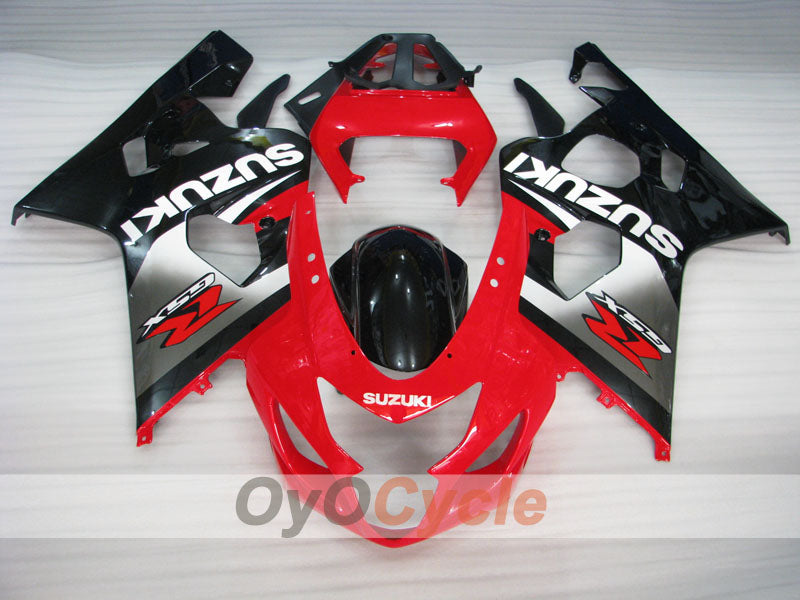 Injection Fairing kit for 04-05 GSX R750 - Red, Black - RK #OYO87905277