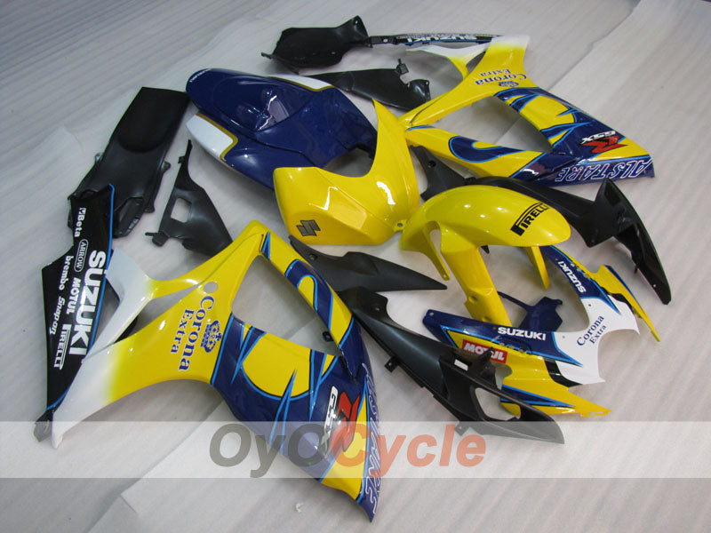 Injection Fairing kit for 06-07 GSX R750 - Yellow, Blue - Corona #OYO87901266
