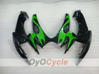 Injection Fairing kit for 06-07 GSX R750 - Green, Black - Flame #OYO87901293