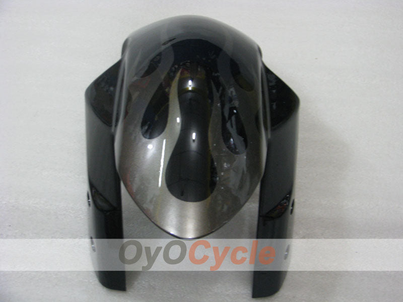Injection Fairing kit for 06-07 GSX R750 - Black, Silver - Flame #OYO87901297