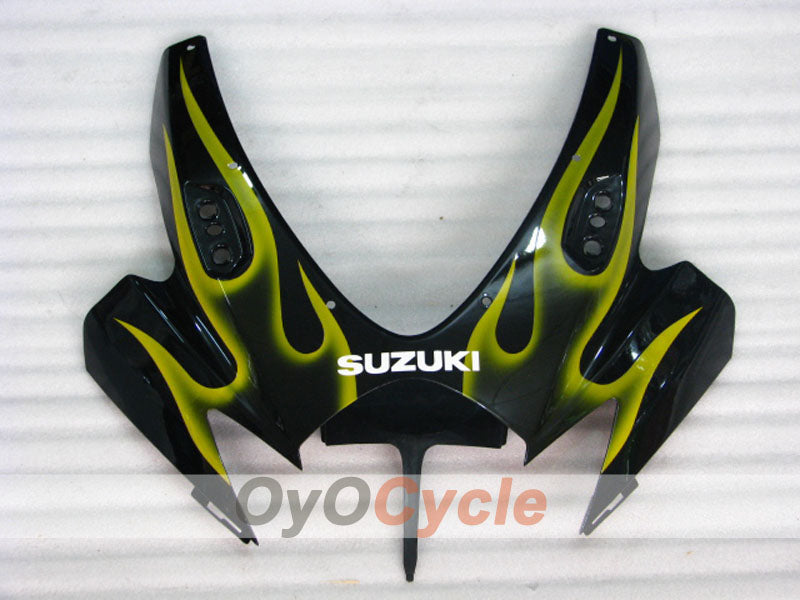 Injection Fairing kit for 06-07 GSX R750 - Yellow, Black - Flame #OYO87901299