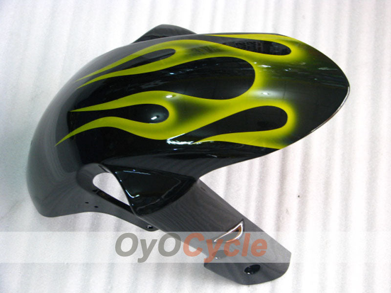 Injection Fairing kit for 06-07 GSX R750 - Yellow, Black - Flame #OYO87901299