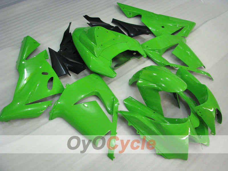 Injection Fairing kit for 04-05 NINJA ZX-10R - Green, Black - Factory Style #OYO87901516 Main image