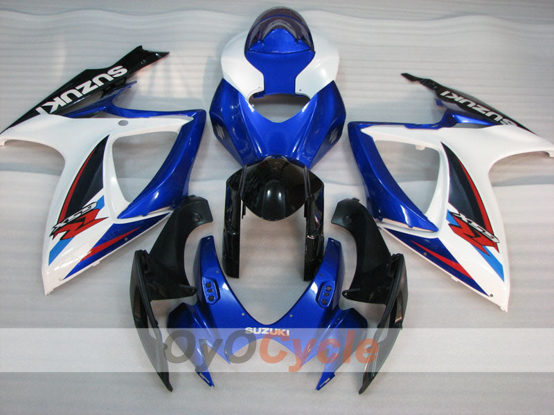 Injection Fairing kit for 06-07 GSX R750 - Blue, White - Factory Style #OYO87901348 Main image
