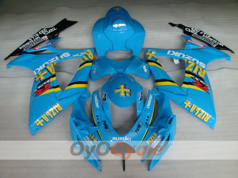 Injection Fairing kit for 06-07 GSX R750 - Blue, Black - Rizla+ #OYO87901370 Secondary image