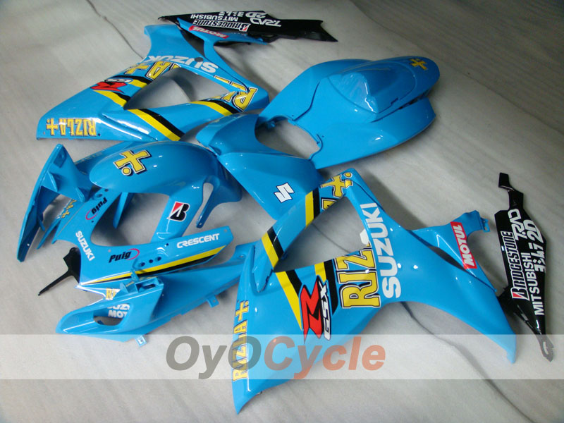 Injection Fairing kit for 06-07 GSX R750 - Blue, Black - Rizla+ #OYO87901370 Main image