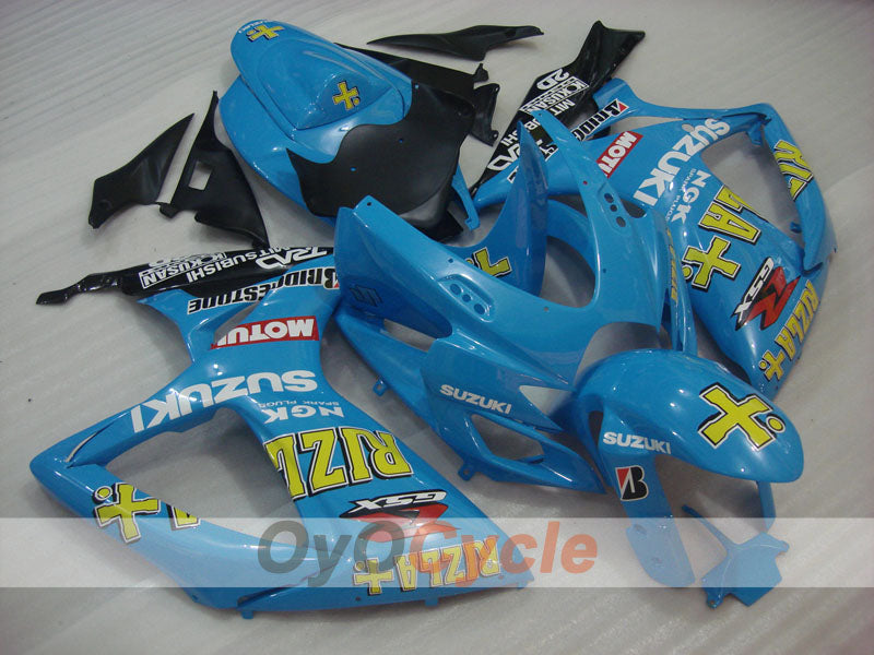 Injection Fairing kit for 06-07 GSX R600 - Blue, Black - MOTUL, Rizla+ #OYO87901603