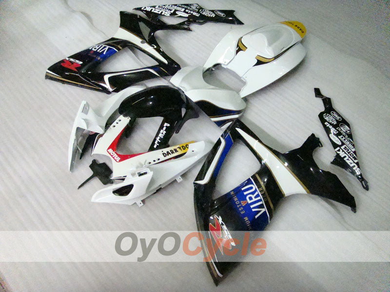 Injection Fairing kit for 06-07 GSX R750 - White, Black - VIRU #OYO87901373 Secondary image