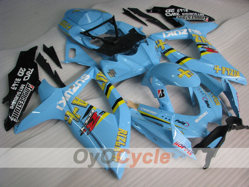 Injection Fairing kit for 08-10 GSX R750 - Blue, Black - Rizla+ #OYO87901456 Main image
