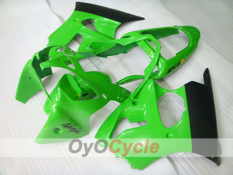 Injection Fairing kit for 00-02 NINJA ZX-6R - Green, Black - Factory Style #OYO87901692 Secondary image
