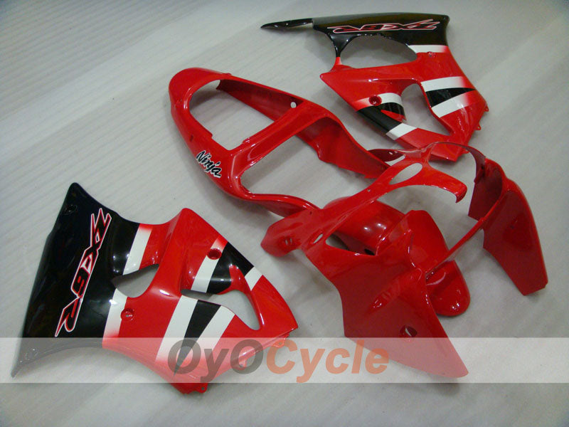 Injection Fairing kit for 00-02 NINJA ZX-6R - Red, Black - Factory Style #OYO87901697 Main image