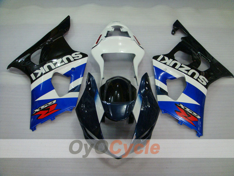 Injection Fairing kit for 03-04 GSX R1000 - White, Black - Factory Style #OYO87901874 Secondary image