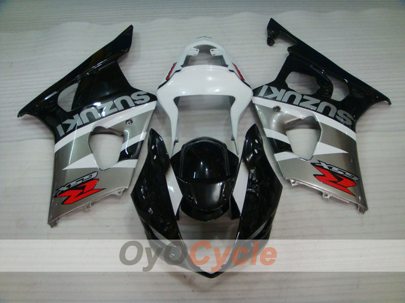 Injection Fairing kit for 03-04 GSX R1000 - White, Black - Factory Style #OYO87901879 Secondary image