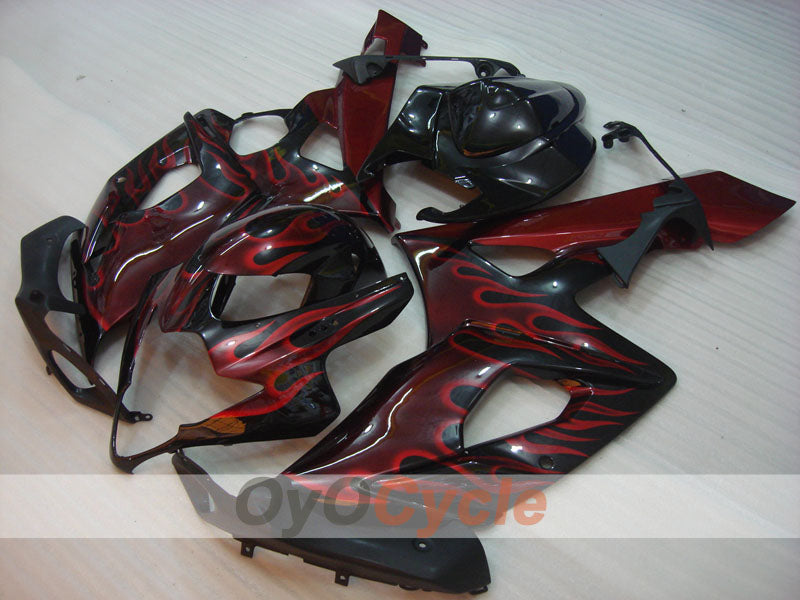 Injection Fairing kit for 05-06 GSX R1000 - Black - Flame #OYO87901963 Secondary image