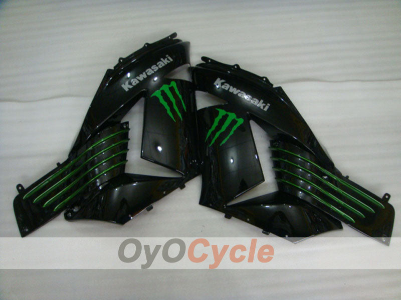 Injection Fairing kit for 06-11 NINJA ZX-14R - Black - Monster #OYO87902022