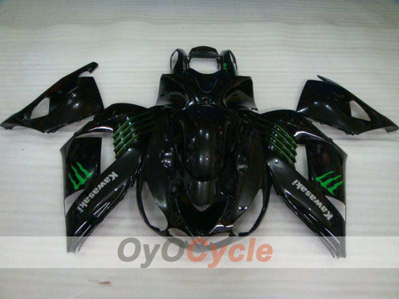 Injection Fairing kit for 06-11 NINJA ZX-14R - Black - Monster #OYO87902022