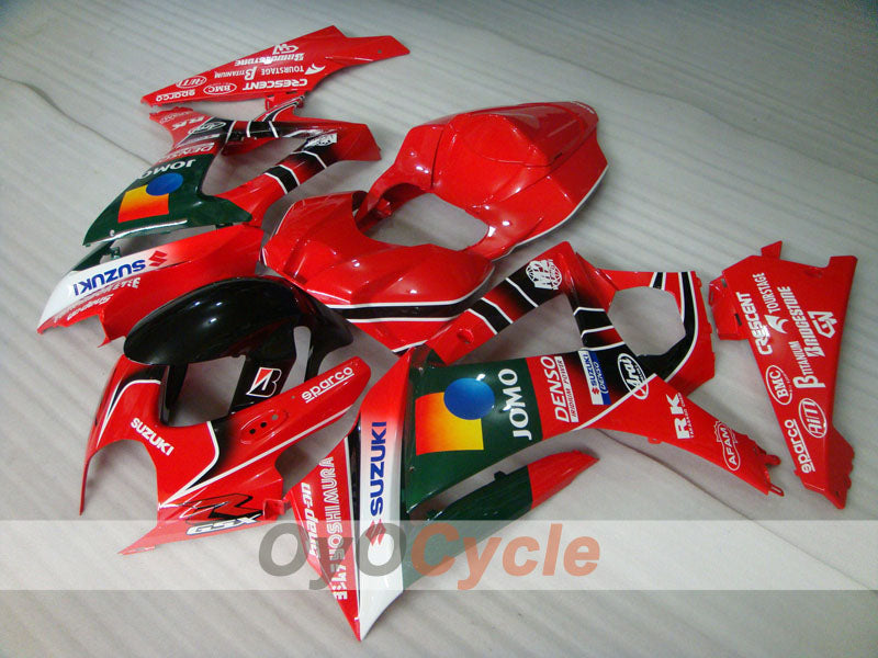 Injection Fairing kit for 07-08 GSX R1000 - Red, Black - JOMO #OYO87902102 Secondary image
