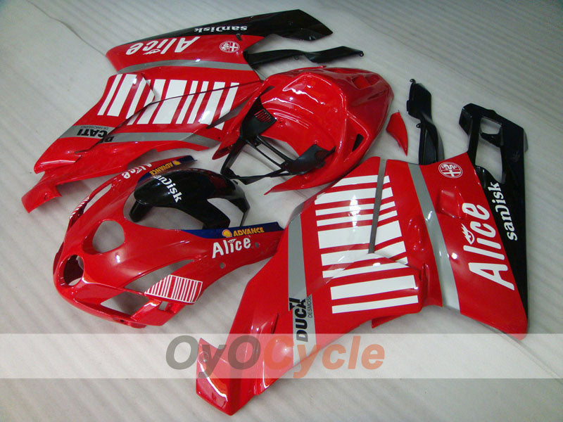 Injection Fairing kit for 03-04 Ducati 749 - Red, Black - Alice #OYO87902109 Main image