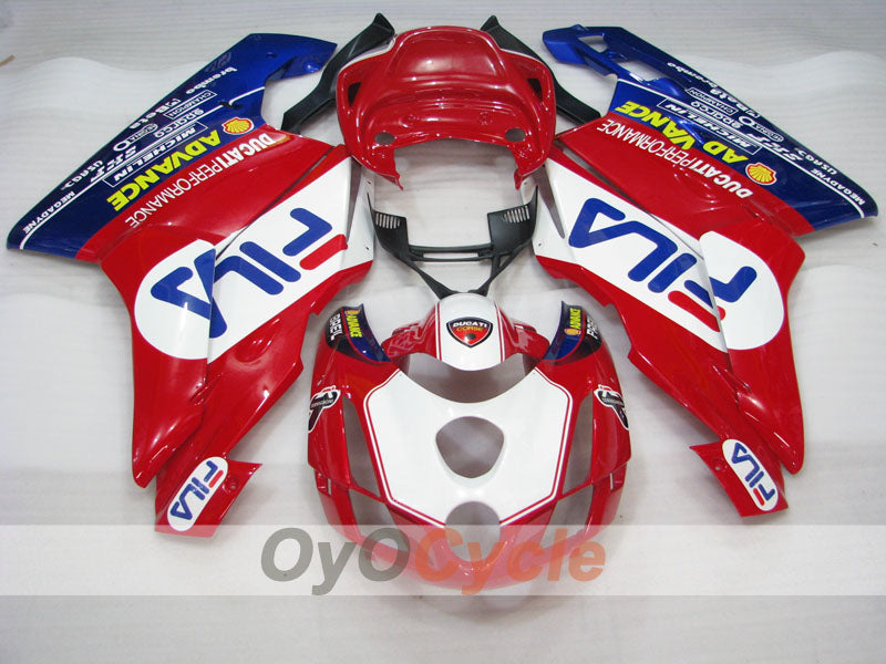 Injection Fairing kit for 03-04 Ducati 999 - Red, Blue - FILA #OYO87902355 Secondary image