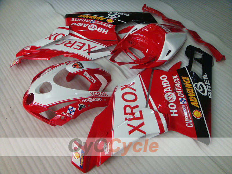 Injection Fairing kit for 03-04 Ducati 999 - Red, White - Xerox #OYO87902363 Main image