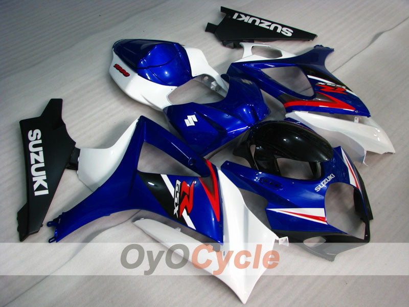Injection Fairing kit for 07-08 GSX R1000 - Blue, White - Factory Style #OYO87902146 Main image
