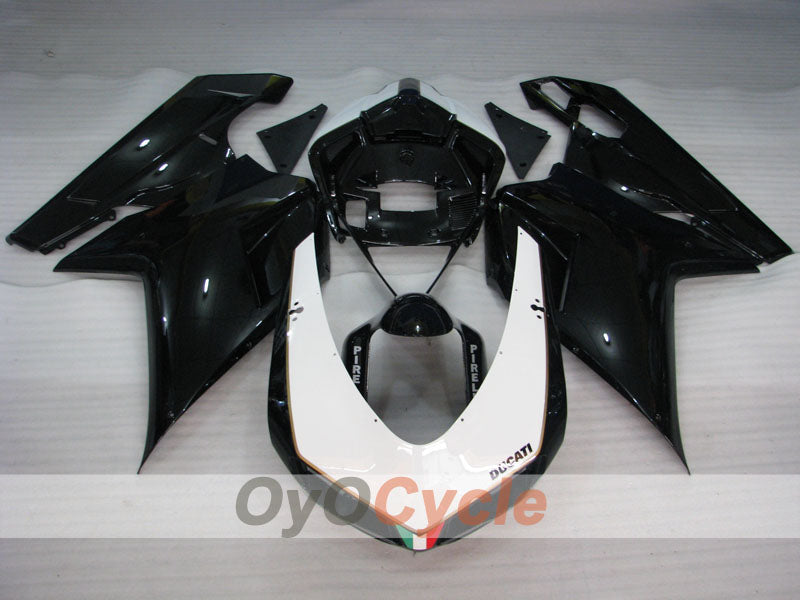 Injection Fairing kit for 08-13 Ducati 848 - White, Black, Matte - Factory Style #OYO87902209 Secondary image