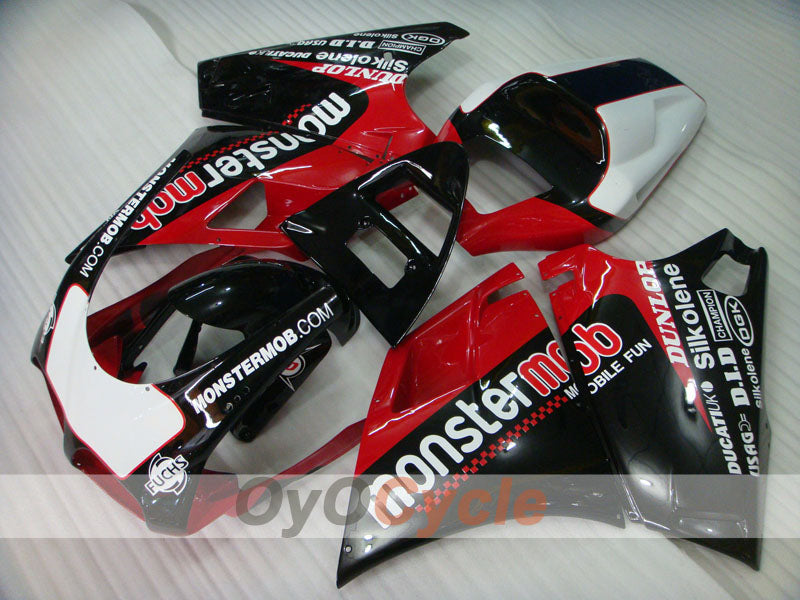 Injection Fairing kit for 99-02 Ducati 996 - Red, Black - Monstermob #OYO87902225 Main image