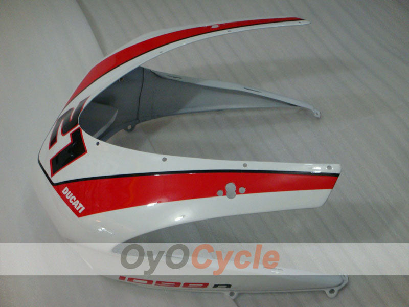 Injection Fairing kit for 08-13 Ducati 848 - Red, White - Xerox #OYO87902261