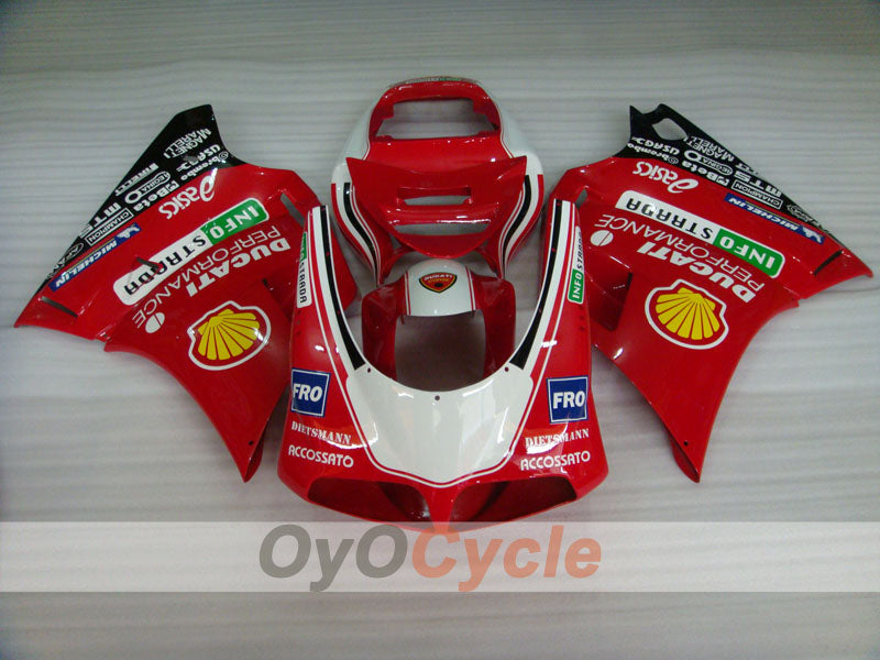 Injection Fairing kit for 02-04 Ducati 998 - Red, White - INFO STRADA #OYO87902300 Secondary image