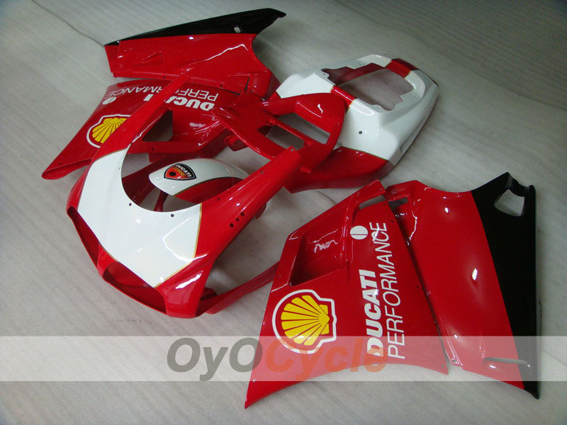 Injection Fairing kit for 02-04 Ducati 998 - Red, White - Performance #OYO87902306 Main image