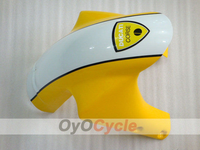 Injection Fairing kit for 02-04 Ducati 998 - Yellow, White - Xerox #OYO87902322