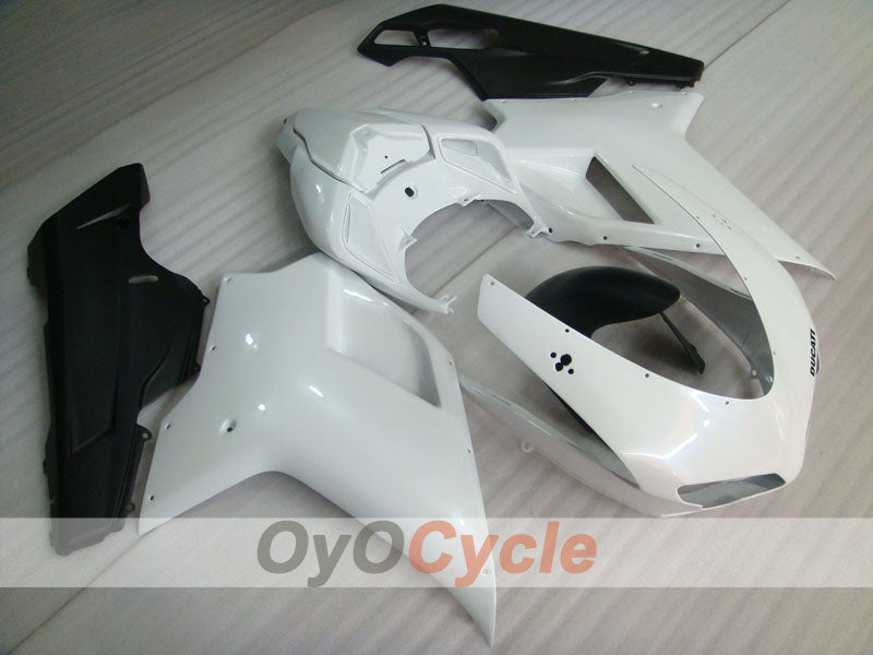 Injection Fairing kit for 07-09 Ducati 1098 - White, Black, Matte - Factory Style #OYO87902323 Secondary image