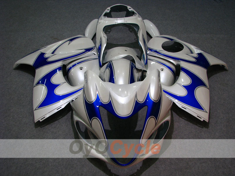 Injection Fairing kit for 08-20 GSXR1300 Hayabusa - Blue, White - Flame #OYO87902670