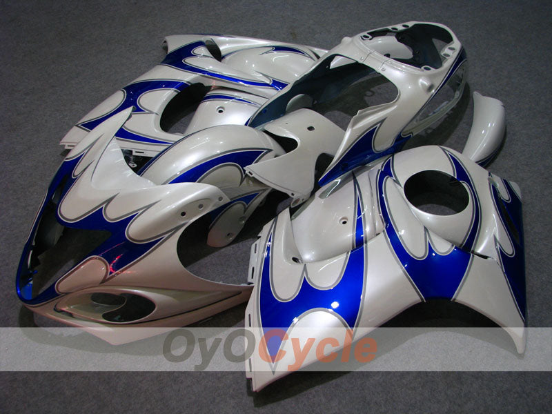 Injection Fairing kit for 08-20 GSXR1300 Hayabusa - Blue, White - Flame #OYO87902670