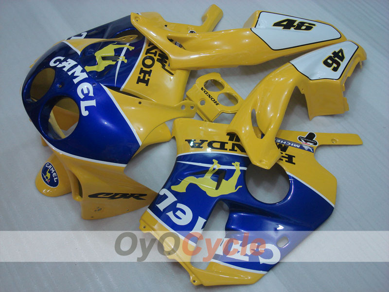 Injection Fairing kit for 90-94 CBR250RR - Yellow, Blue - Camel #OYO87902908 Secondary image