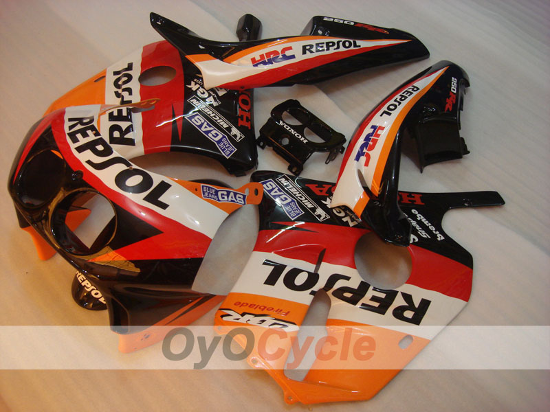 Injection Fairing kit for 90-94 CBR250RR - Red, Orange - Repsol #OYO87902968 Secondary image